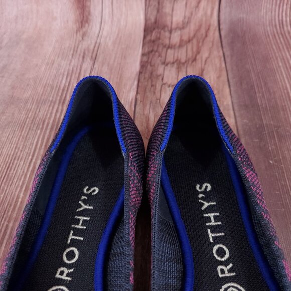 Rothys Womens Sz 7.5 The Point Heather Magenta Slip On Flats Shoes Retired Rare - Picture 8 of 15